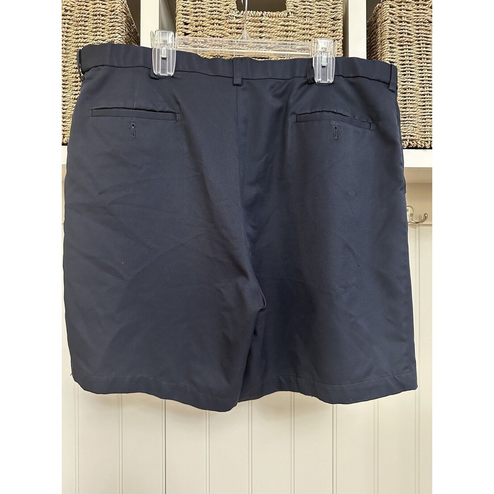 TWO Haggar Mens Walking Bermuda‎ Shorts, Colors Black & Navy - Size 42 - Picture 2 of 6